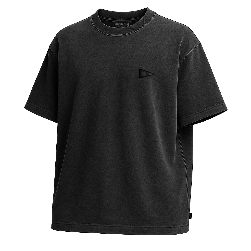 Color:Black Black-Florence Burgee Box Fit T-Shirt -alt