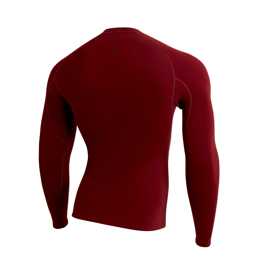 Color:Maroon-Florence 1.5MM Flatlock Wetsuit Jacket-alt