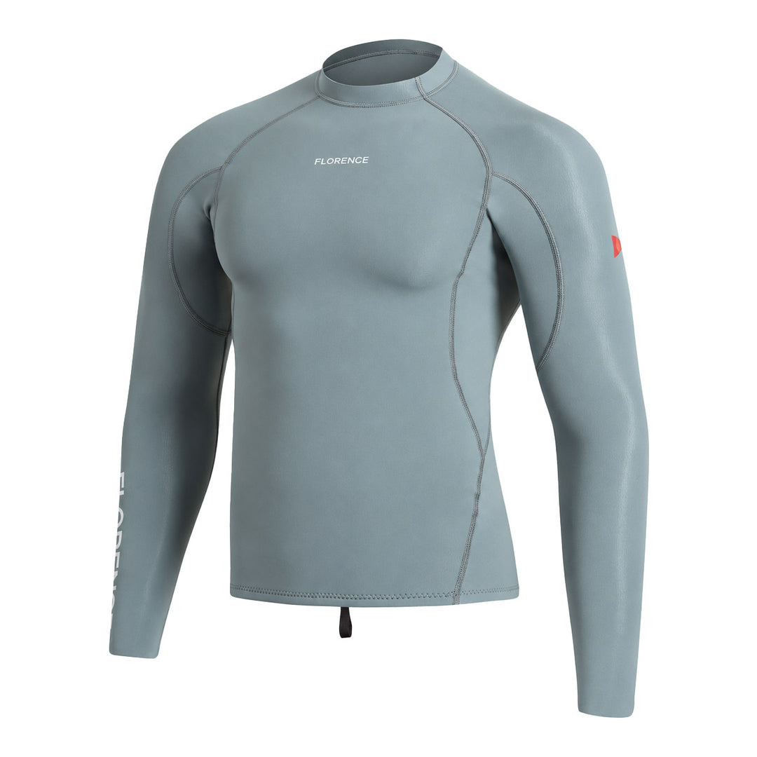 Color:Light Sea Blue-1.5MM Standard Issue Wetsuit Jacket