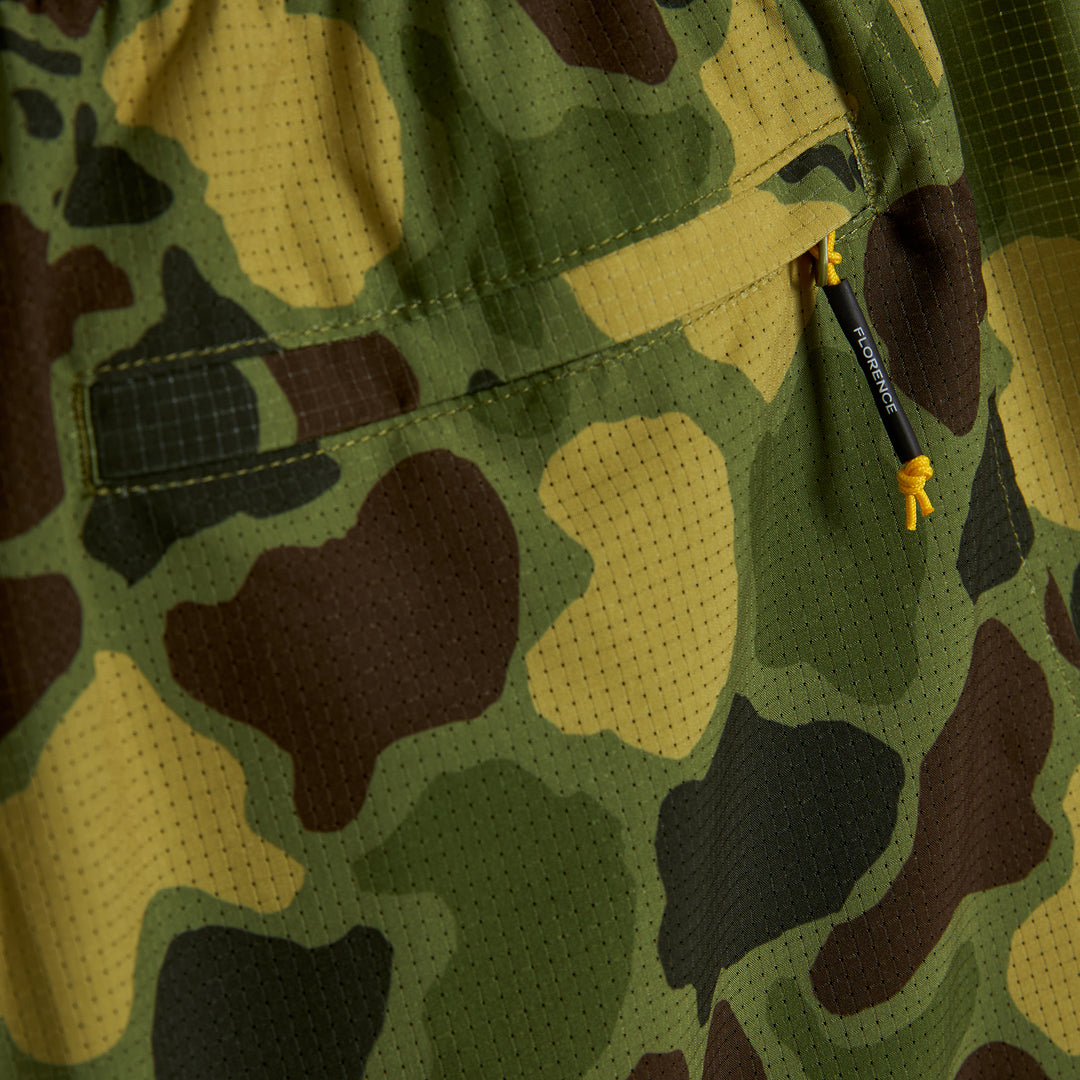 Color:Tropic Green Camo-Florence Airtex Short