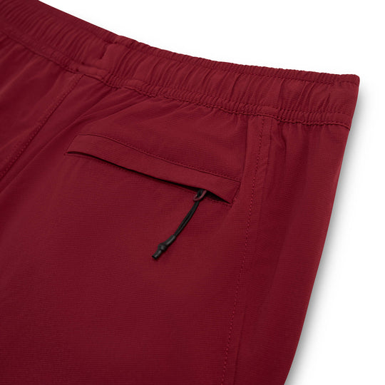 Color:Maroon-Airtex Short