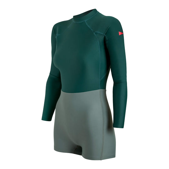 Color:Pine-Florence Women's Long Sleeve Surfsuit
