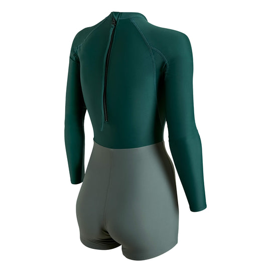 Color:Pine-Florence Women's Long Sleeve Surfsuit