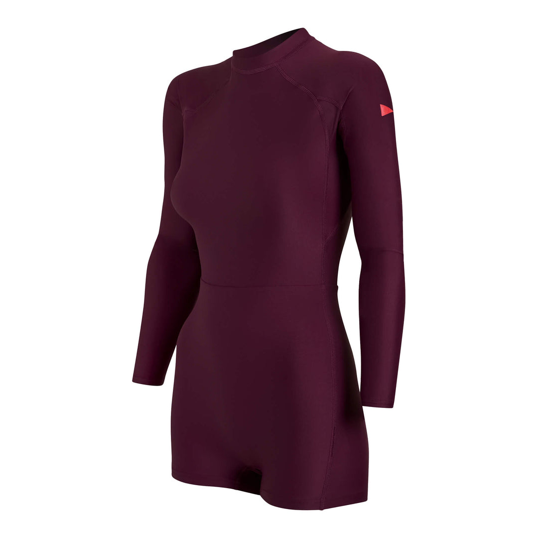 Color:Ruby-Florence Women's Long Sleeve Surfsuit