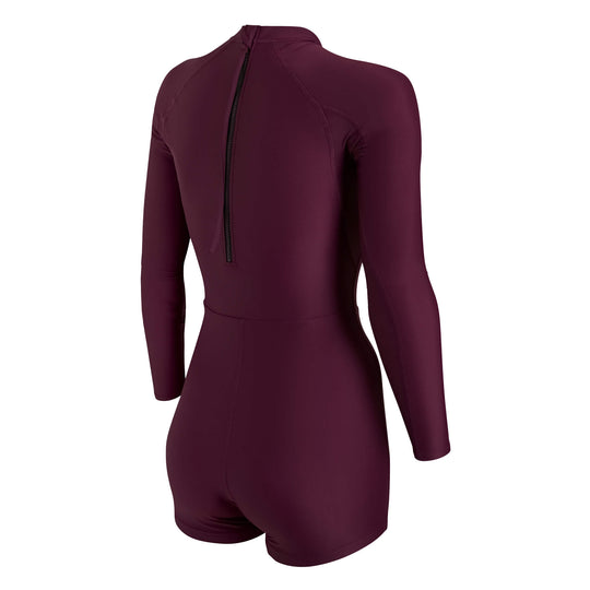 Color:Ruby-Florence Women's Long Sleeve Surfsuit -alt