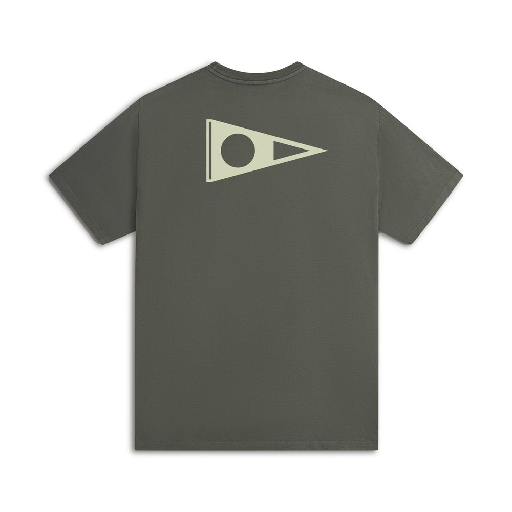 Color:Moss Grey-Florence Crew T-Shirt -alt