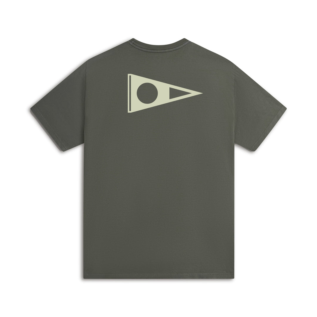 Color:Moss Grey-Florence Crew T-Shirt -alt