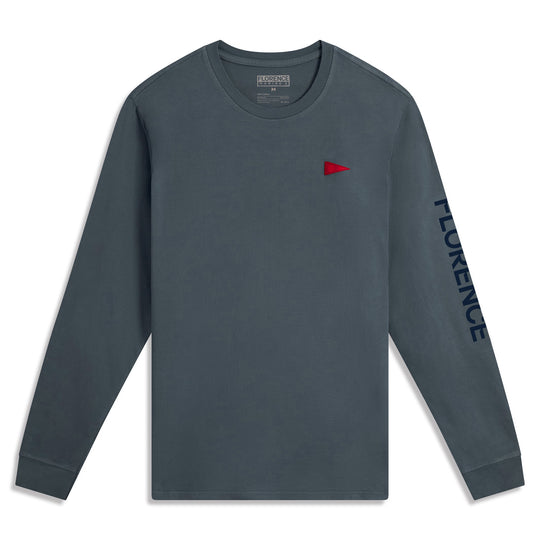 Color:Storm-Florence Burgee Long Sleeve T-Shirt