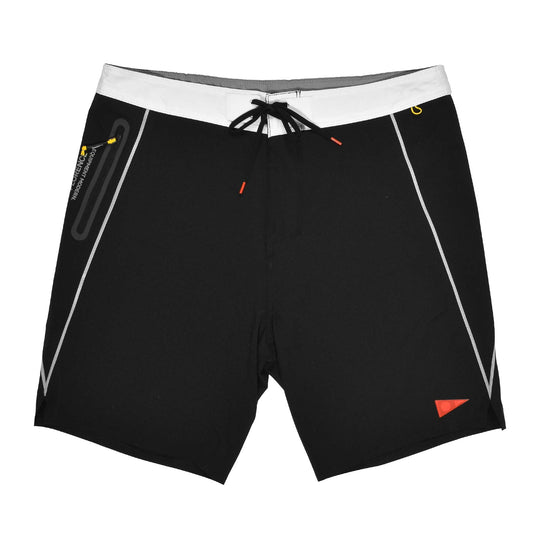 Color:Black White-Florence F1 Zero Boardshort