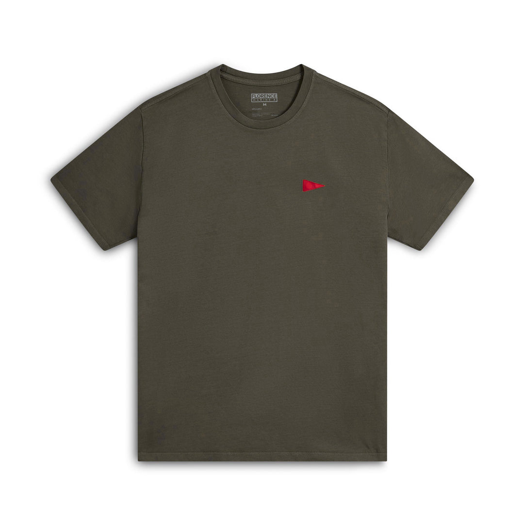 Color:Moss Grey-Florence Burgee T-Shirt