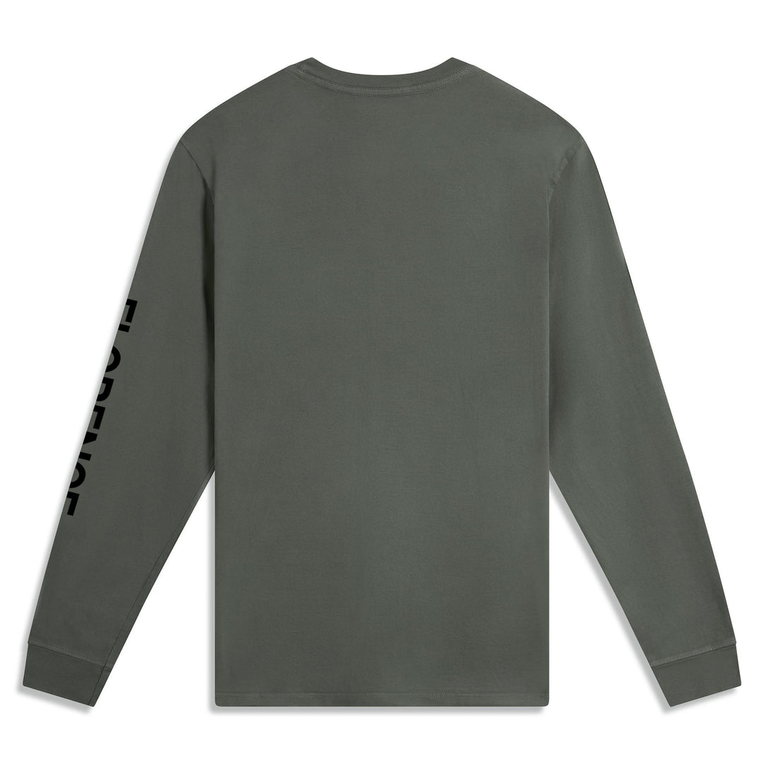 Color:Dark Sage-Florence Burgee Long Sleeve T-Shirt -alt