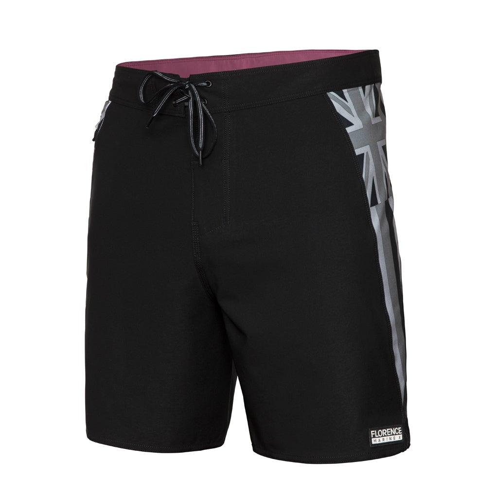 Color:Black-Florence Marine X Pro Hawaii Boardshort
