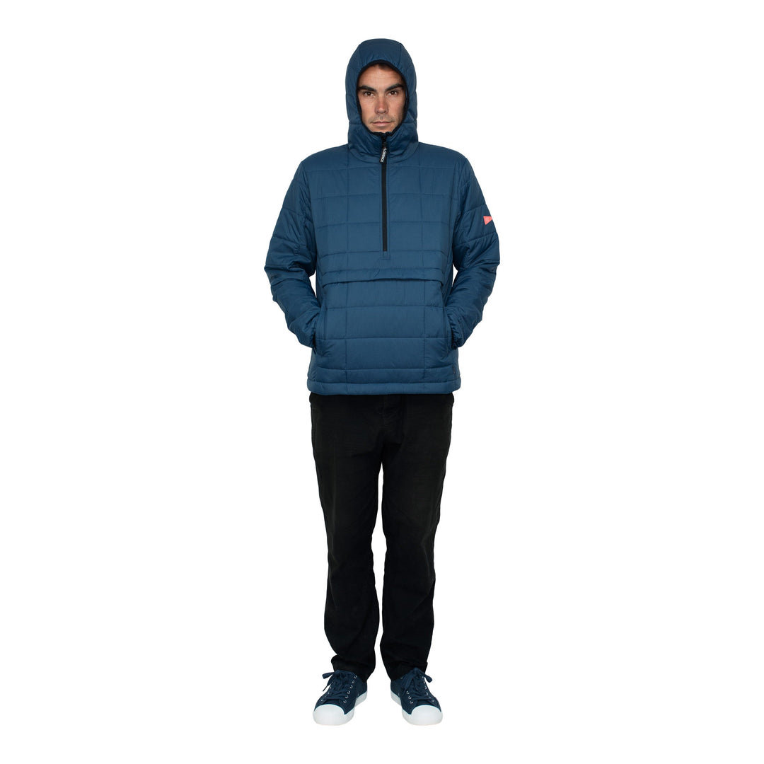 Color:Dark Blue-Florence Quilted PrimaLoft Anorak