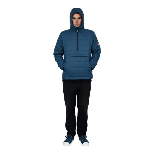 Color:Dark Blue-Florence Quilted PrimaLoft Anorak