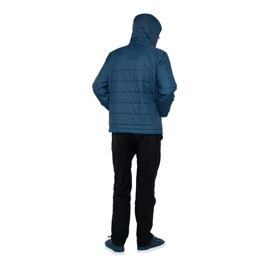 Color:Dark Blue-Florence Quilted PrimaLoft Anorak