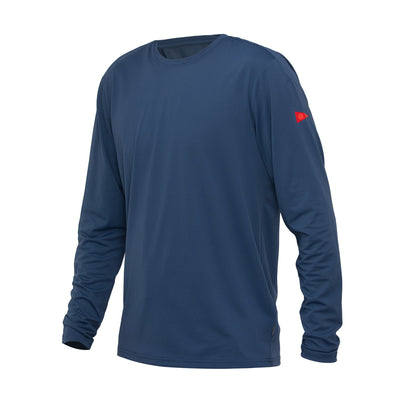 Color:Dark Navy-Florence Airtex Long Sleeve Shirt