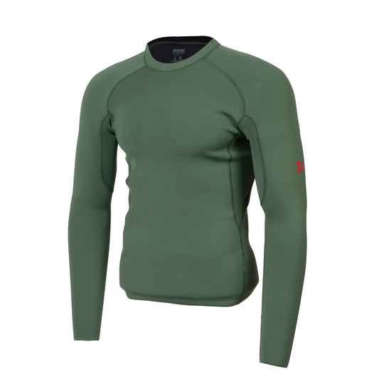 Color:Burnt Olive-Florence 1.5MM Flatlock Wetsuit Jacket