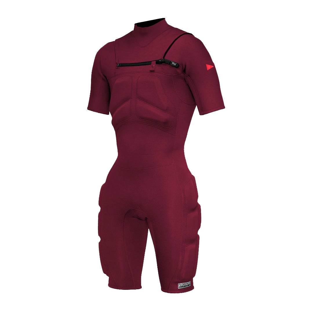 Color:Maroon-Florence Women's 2mm Impact Springsuit
