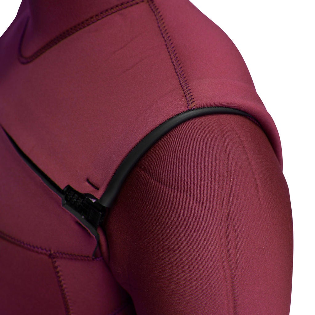 Color:Maroon-Florence Women's 3mm Fullsuit