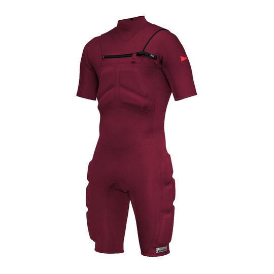 Color:Maroon-Florence 2mm Impact Springsuit Wetsuit